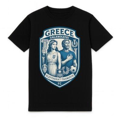 FC Eleven - Griekenland Galanolefki Heavy T-Shirt - Zwart