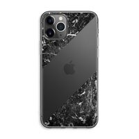 Zwart marmer: iPhone 11 Pro Max Transparant Hoesje