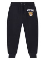 Moschino Kids pantalon de jogging à patch logo - Noir