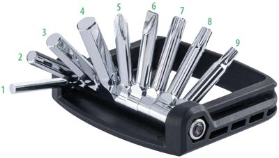 CONTEC bidonhouder "space tool" ct bottle cage space tool black-blue