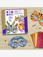 Creatieve set Jungle dieren 5 maskers DJECO meerkleurig