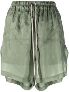 Rick Owens short Pentaboxers à fentes latérales - Vert