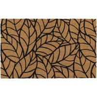 Luance Deurmat - anti slip - rechthoek - bladeren print - 75 x 45 cm - schoonloopmat