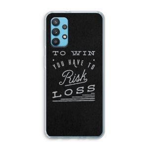 Risk loss: Samsung Galaxy A32 4G Transparant Hoesje
