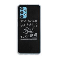Risk loss: Samsung Galaxy A32 4G Transparant Hoesje