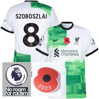 Liverpool Dri Fit ADV Match Shirt Uit 2023-2024 + Szoboszlai + Premier League Badges + Poppy Transfer