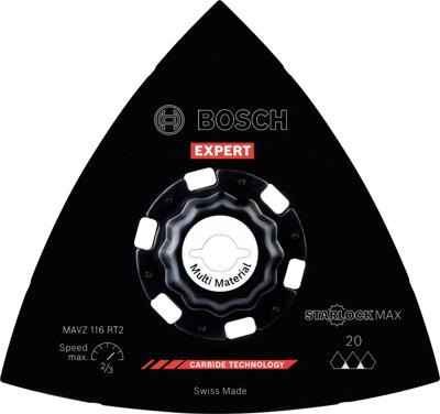 Bosch Accessoires EXPERT MAVZ 116 RT2 Schuurplaat | 116 mm - 2608902078