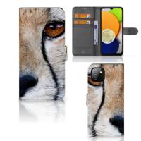 Samsung Galaxy A03 | Telefoonhoesje | Met pasjeshouder | Cheetah