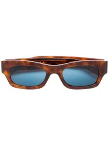 Marni Eyewear lunettes de soleil à monture rectangulaire - Marron