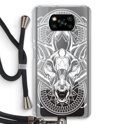 Oh Deer: Xiaomi Poco X3 Pro Transparant Hoesje met koord