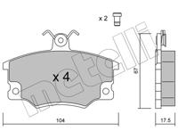 Metelli Remblokset 22-0030-1