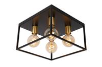 Lucide RUBEN - Plafonnière - 4xE27 - Zwart