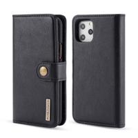 Dg. MING Crazy Horse textuur Flip afneembare magnetische lederen draagtas met houder & card slots & Wallet voor iPhone XI 2019 (zwart)