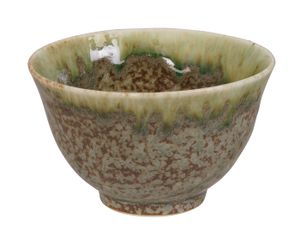 Handgemaakte Groene Theekop - 9 x 5.4 cm