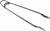 Spatbordstang 28" met bumper - zwart