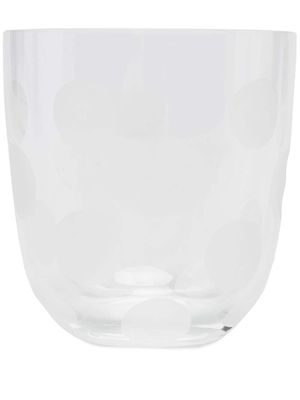 Carlo Moretti verre à détails de pois - Blanc