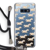 Ponys: Samsung Galaxy S10e Transparant Hoesje met koord