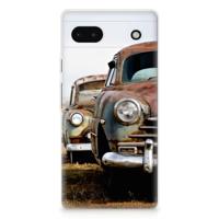 Google Pixel 6A | Siliconen hoesje | met foto Vintage Auto