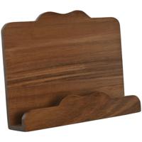 Item Int. kookboekstandaard - bruin - acaciahout - 25 x 19 x 5 cm - tablet houder / boekenhouder