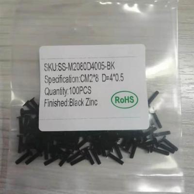 Notebook Computer Repair Screw Thin Flat Wafer Head Cross Black Zinc CM2*8 D=4.0*0.5 100pcs/set