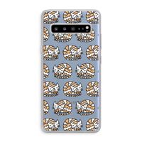 Slapende poes: Samsung Galaxy S10 5G Transparant Hoesje