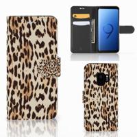 Samsung Galaxy S9 | Telefoonhoesje | Met pasjeshouder | Leopard