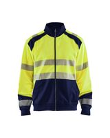 Blaklader 35582528 Sweatshirt hele rits High Vis