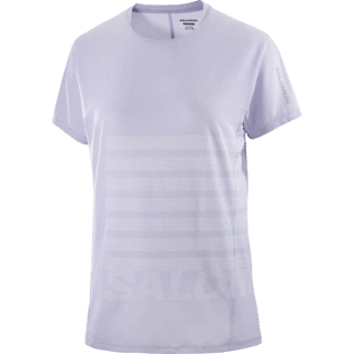 Salomon Sense aero ss tee graphic dame - BLAUW - Dames