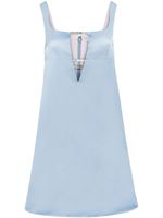 Nina Ricci robe à ornements en cristal - Bleu