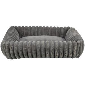 Trixie hondenmand Lonni ribfluweel grijs 100 x 70 cm