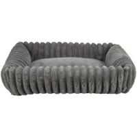 Trixie hondenmand Lonni ribfluweel grijs 100 x 70 cm