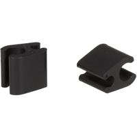 Elvedes kabelclips duo 4,1+4,1mm zwart (50st)