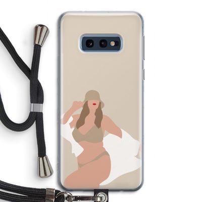 One of a kind: Samsung Galaxy S10e Transparant Hoesje met koord