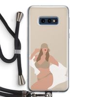One of a kind: Samsung Galaxy S10e Transparant Hoesje met koord