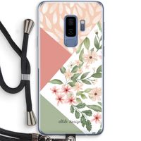 Sweet heaven geometrics: Samsung Galaxy S9 Plus Transparant Hoesje met koord