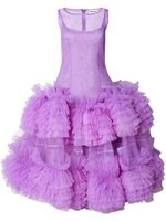 Molly Goddard robe Yuri froncée en tulle - Violet