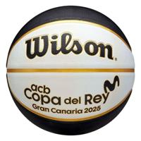 Basketbal Wilson Copa del Rey Wit 7 (Maat 7)