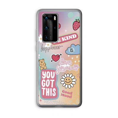 Positivity: Huawei P40 Pro Transparant Hoesje