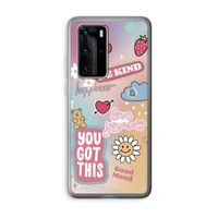 Positivity: Huawei P40 Pro Transparant Hoesje