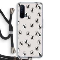 Miauw: OnePlus Nord CE 5G Transparant Hoesje met koord - thumbnail