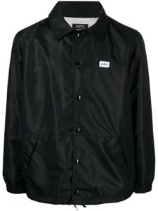 A.P.C. surchemise Aleksi à patch logo - Noir