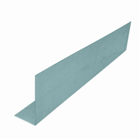 GB randkist 90° 200x2000x1.25 verzinkt met flens van 100mm | 1 stuk - 17710620