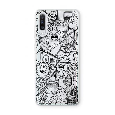 Vexx Black City : Samsung Galaxy A70 Transparant Hoesje
