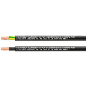 Helukabel 25889-100 Geleiderkettingkabel MULTISPEED 600 1 x 10 mm² Groen-geel 100 m