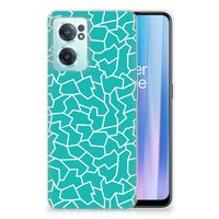 OnePlus Nord CE 2 5G Hoesje maken Cracks Blue