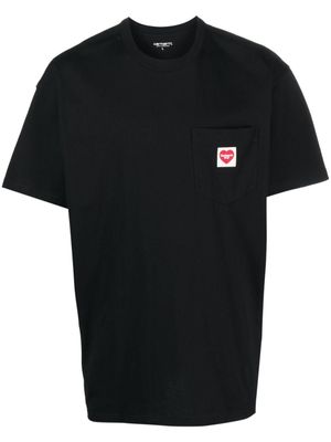 Carhartt WIP t-shirt en coton à patch logo - Noir