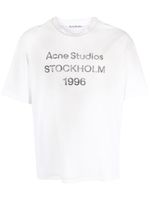 Acne Studios t-shirt à logo imprimé - Tons neutres