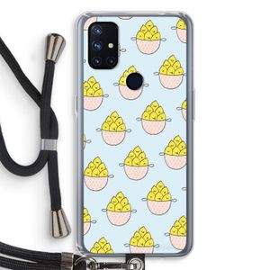 Citroenen: OnePlus Nord N10 5G Transparant Hoesje met koord