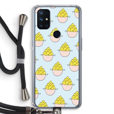 Citroenen: OnePlus Nord N10 5G Transparant Hoesje met koord