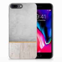 Apple iPhone 7 Plus | 8 Plus | Bumper Hoesje | Wood Concrete